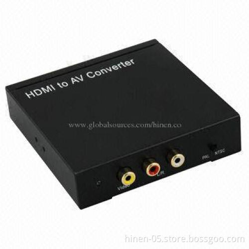 HDMI to AV Converter, It Could Convert Complete HDMI Input into Composite Video Signal Conversion